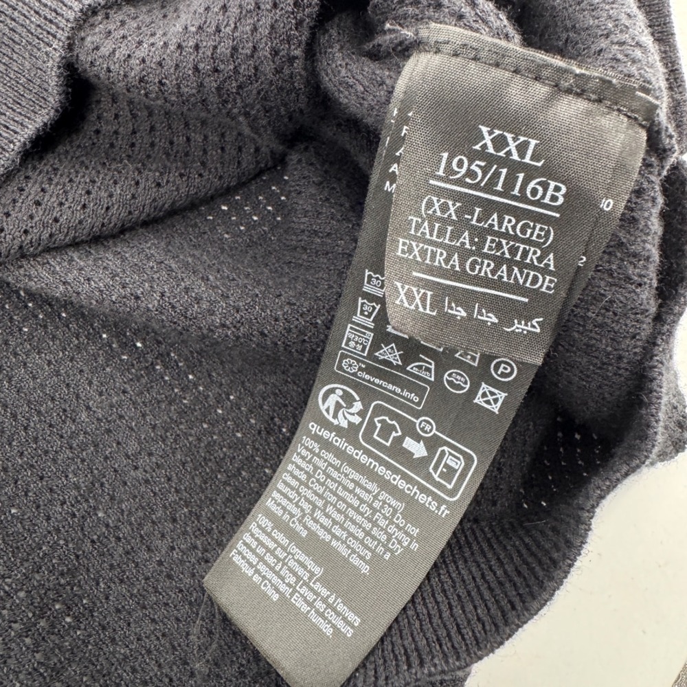 AllSaints Aubrey SS Polo Shirt Mens XXL Black Cotton Knit M020KA - Picture 4 of 9
